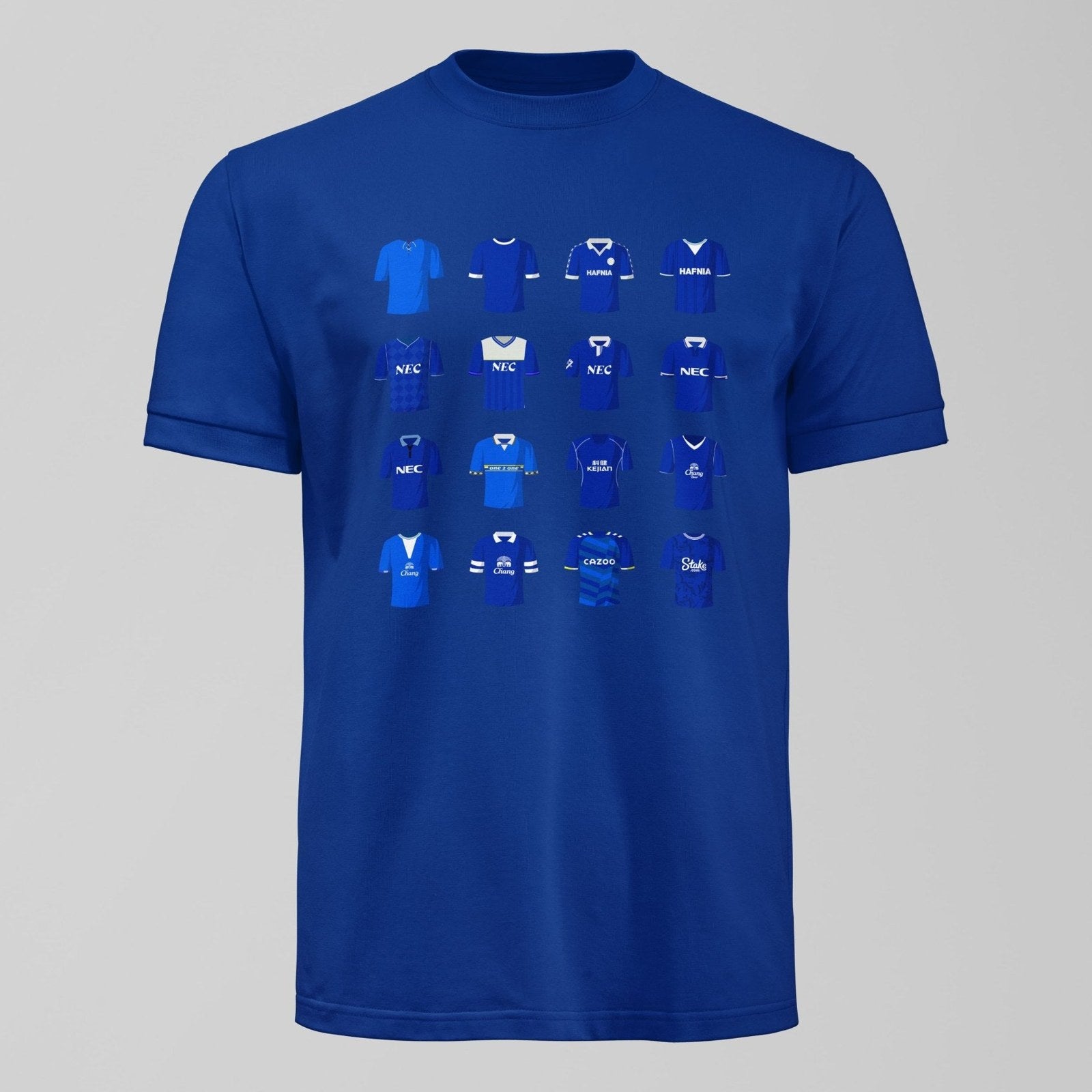 History of Everton Home Shirts T-Shirt