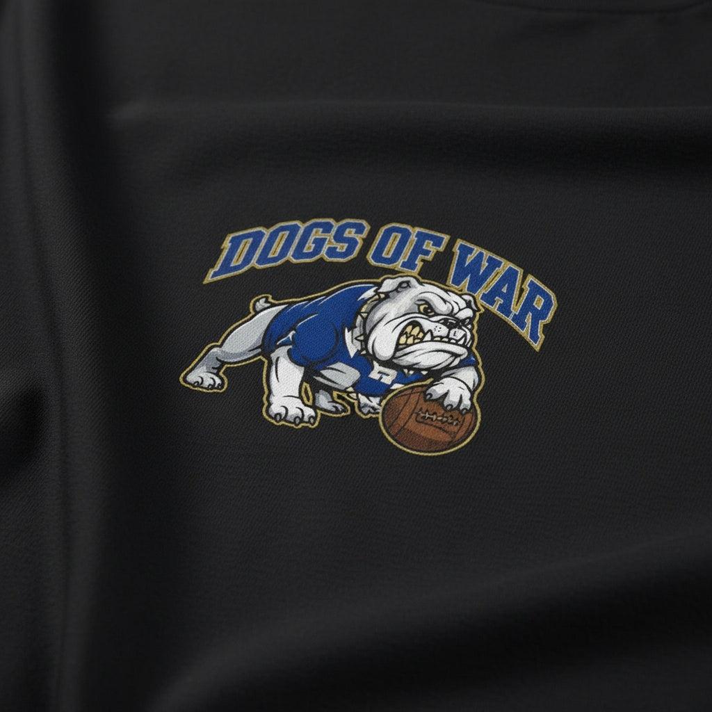 Print close-up on premium cotton. Dogs of War Ultra Edition T-Shirt. Forever Everton.