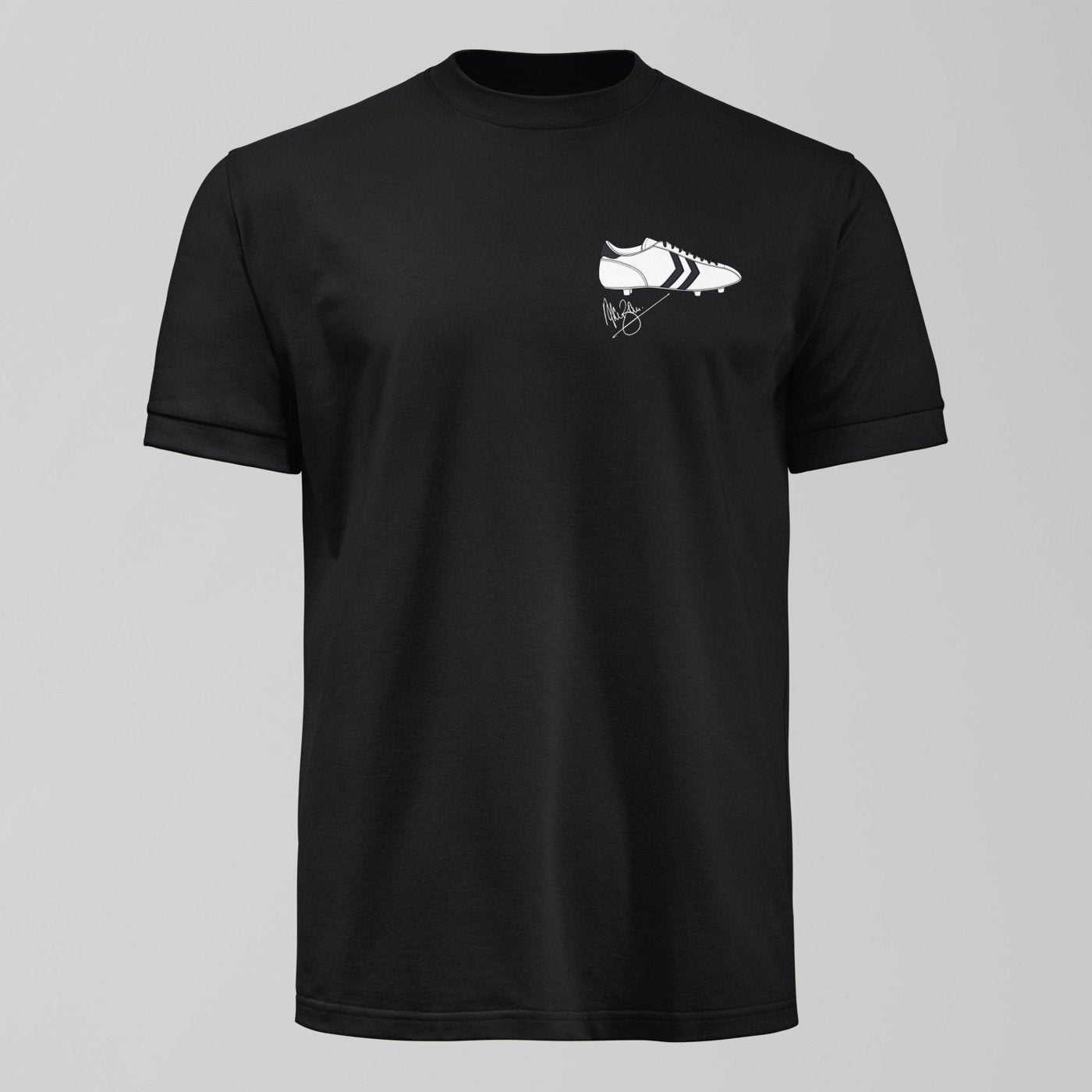 Alan Ball's Famous White Boots Small Design T-Shirt. An Everton fan design by Forever Everton.