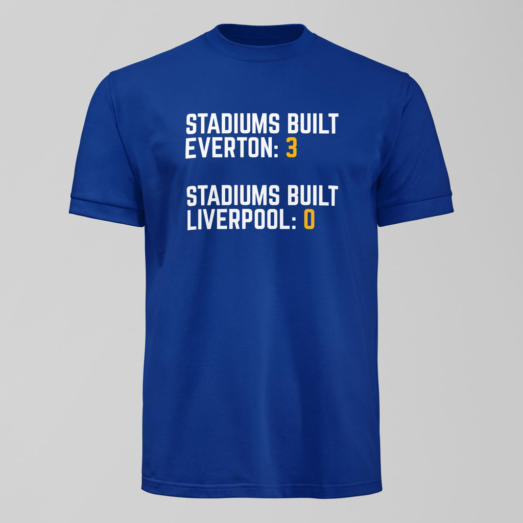 Everton Stadiums Built T-Shirt by Forever Everton