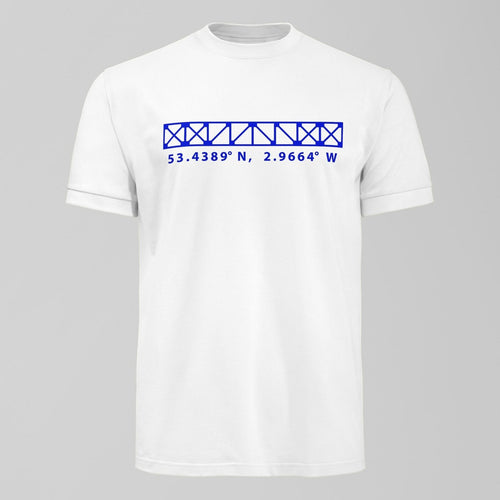 Archibald Leitch Blue Design T-Shirt. An Everton fan design by Forever Everton.