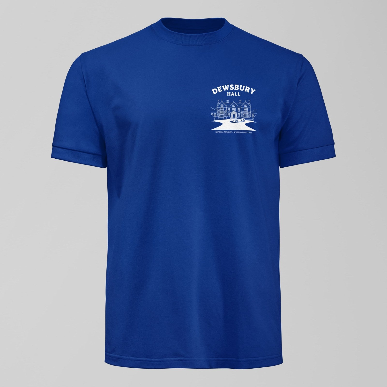 Dewsbury Hall T-Shirt, alternate view. An Everton fan design by Forever Everton.