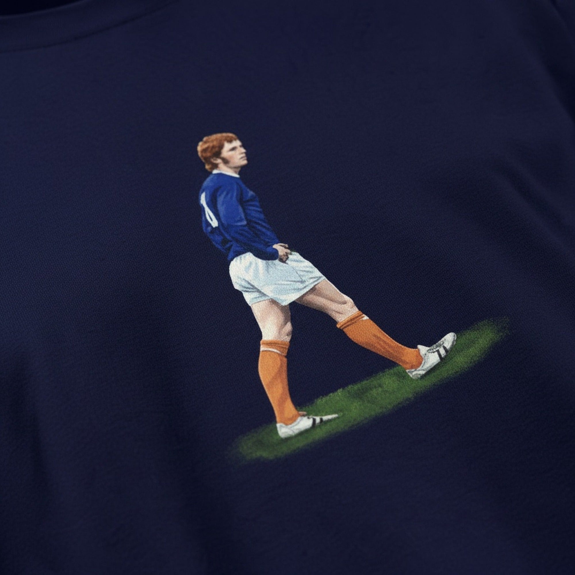 Print close-up on premium cotton. Alan Ball The greatest of them all! T-Shirt. Forever Everton.