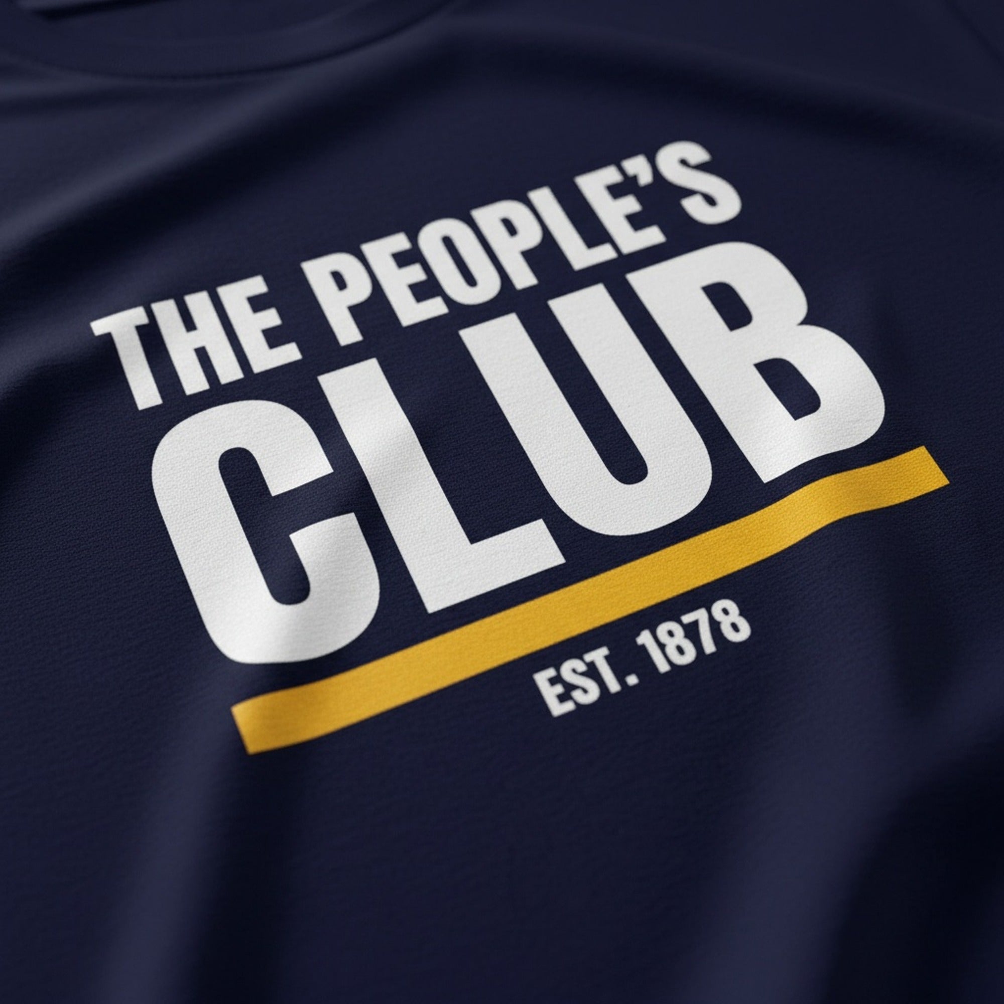 Print close-up on premium cotton. The People's Club T-Shirt. Forever Everton.