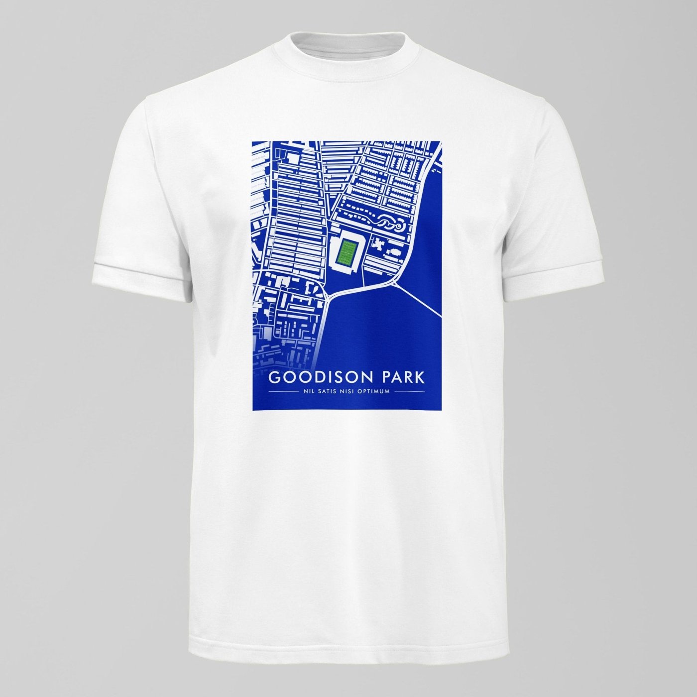 Goodison Park Map T-Shirt. An Everton fan design by Forever Everton.