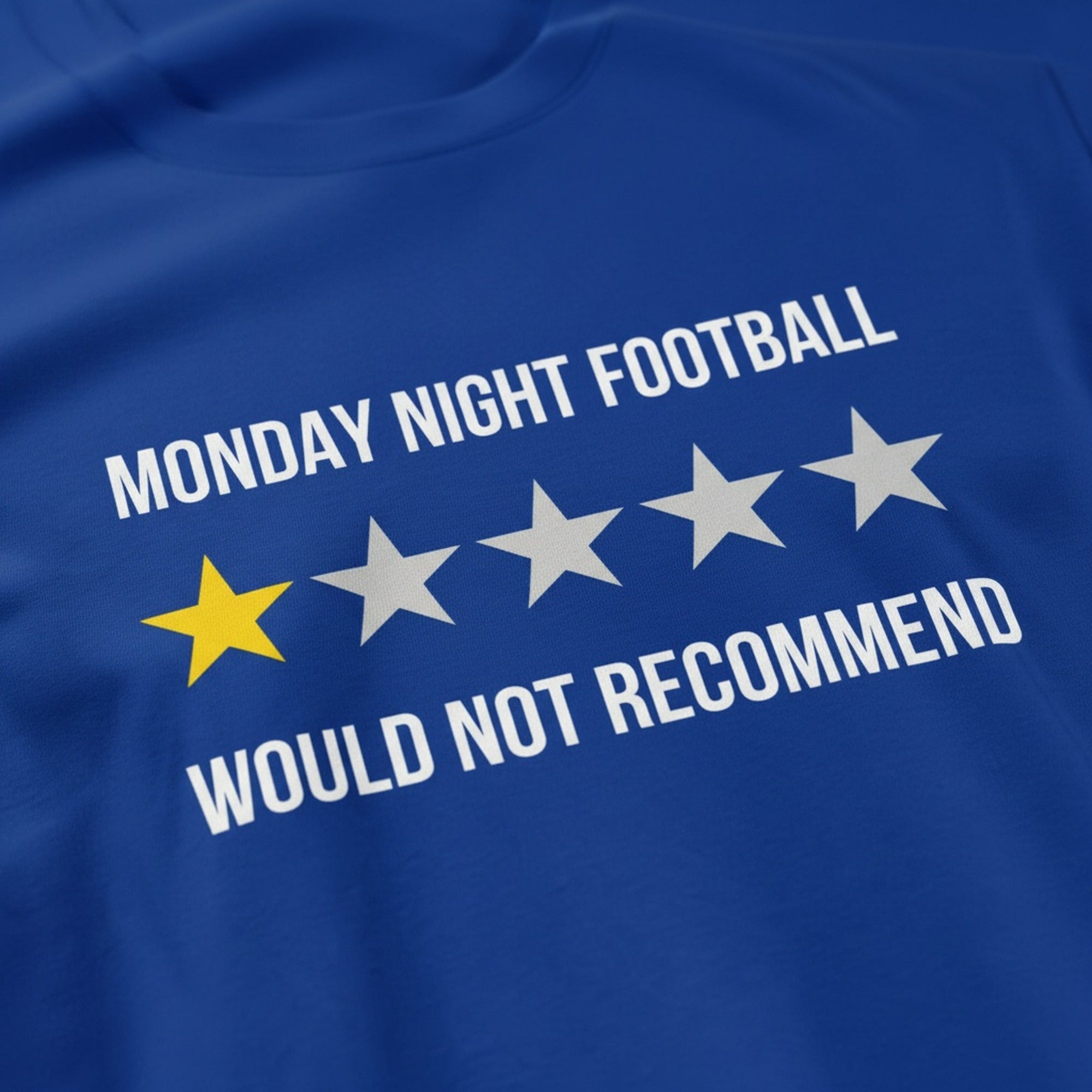 Print close-up on premium cotton. Monday Night Football T-Shirt. Forever Everton.