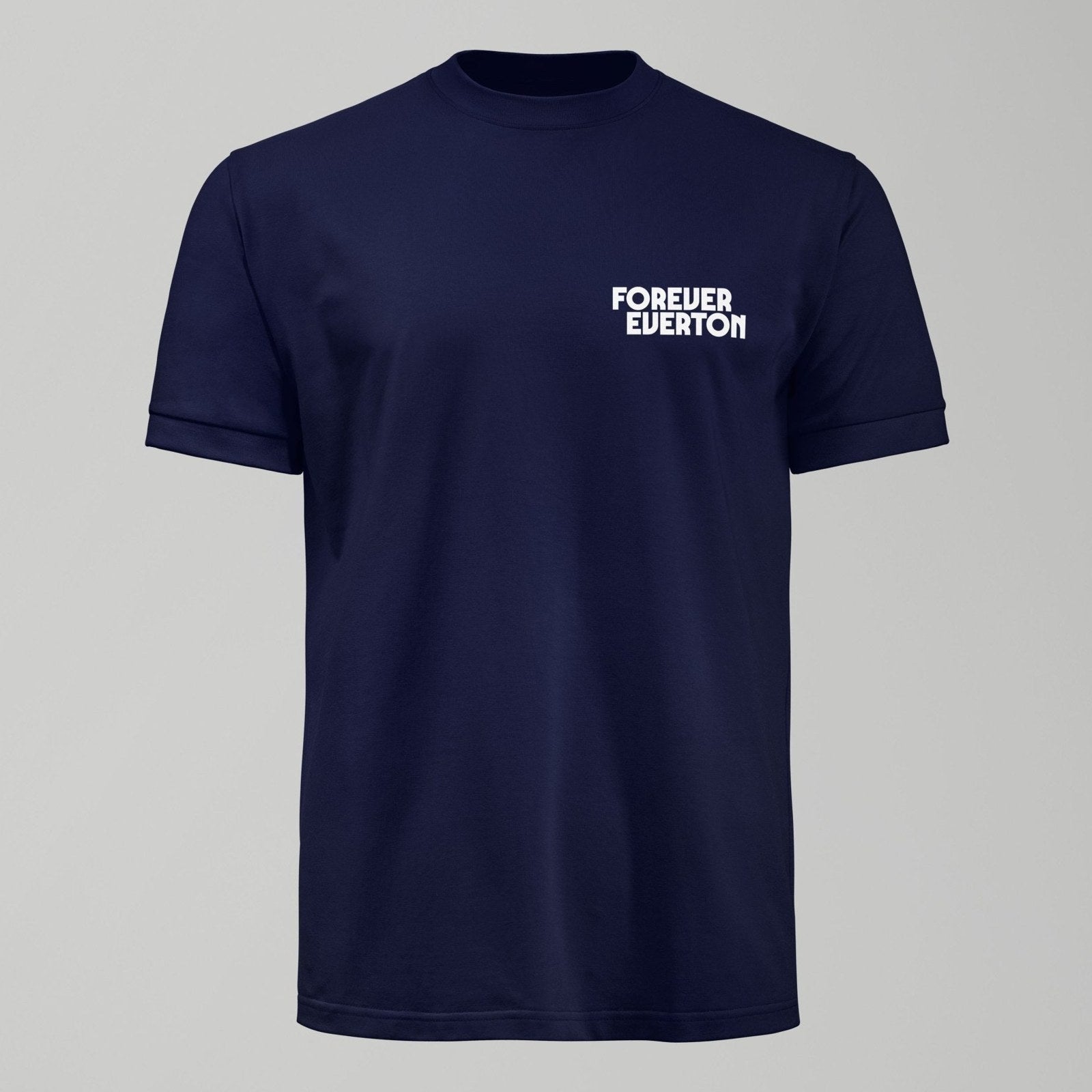 Kids Dark Forever Everton Small Logo White Design T-Shirt