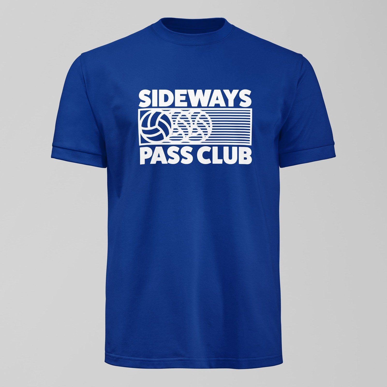 Sideways Pass Club T-Shirt, alternate view. An Everton fan design by Forever Everton.