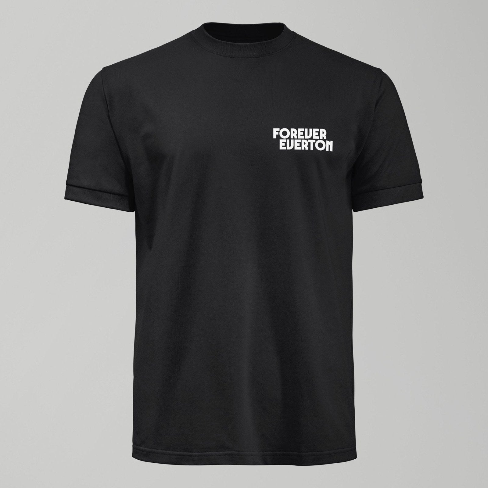 Kids Dark Forever Everton Small Logo White Design T-Shirt