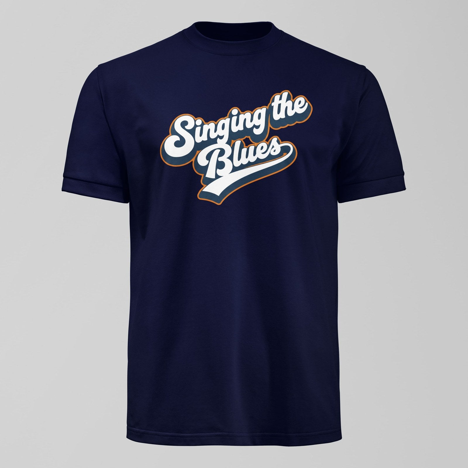 Singing The Blues T-Shirt, alternate view. An Everton fan design by Forever Everton.