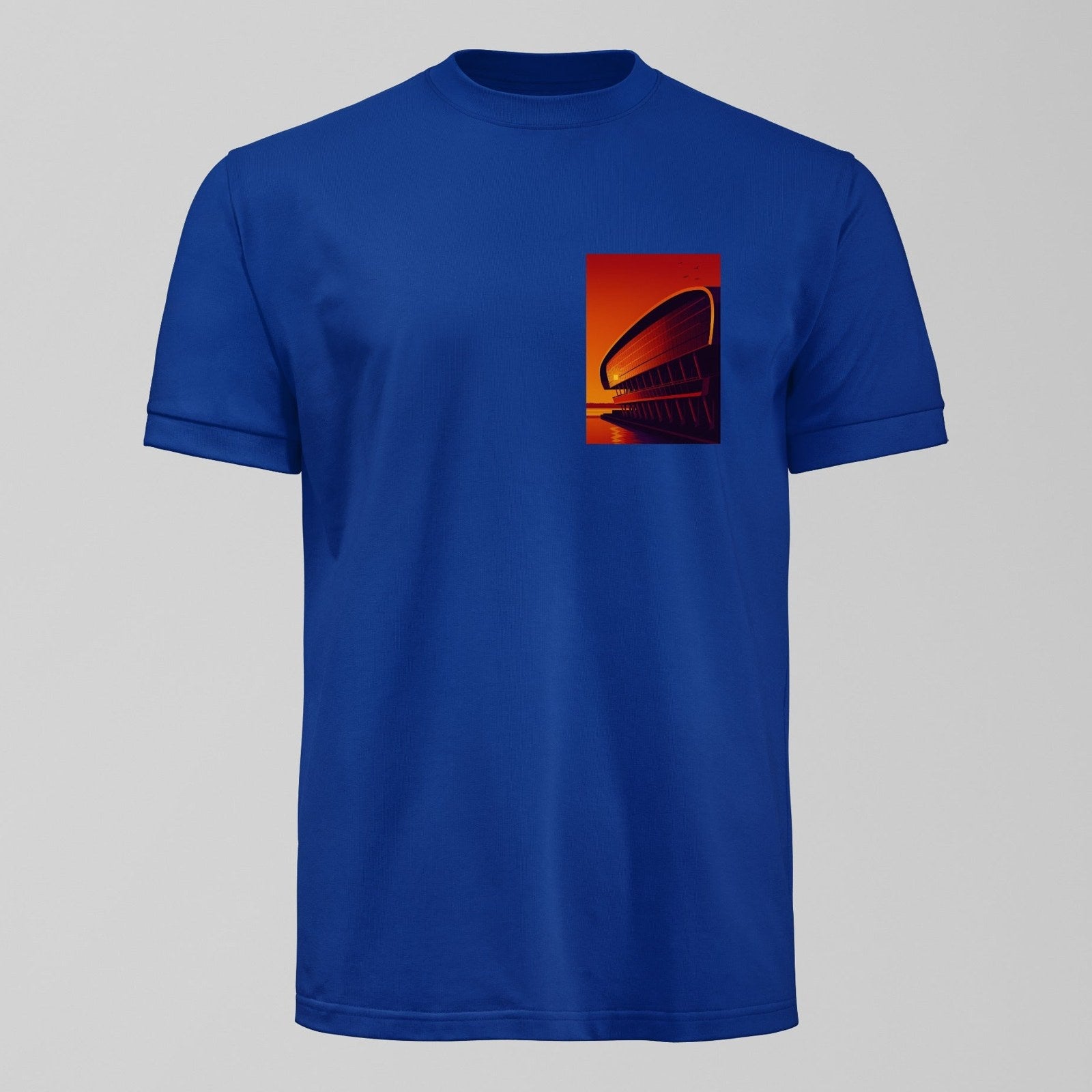 Bramley Moore Future T-Shirt, alternate view. An Everton fan design by Forever Everton.