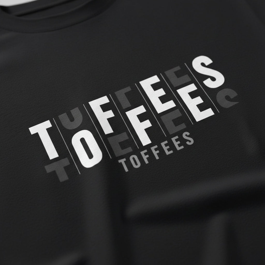 Print close-up on premium cotton. Everton Toffees T‑Shirt. Forever Everton.