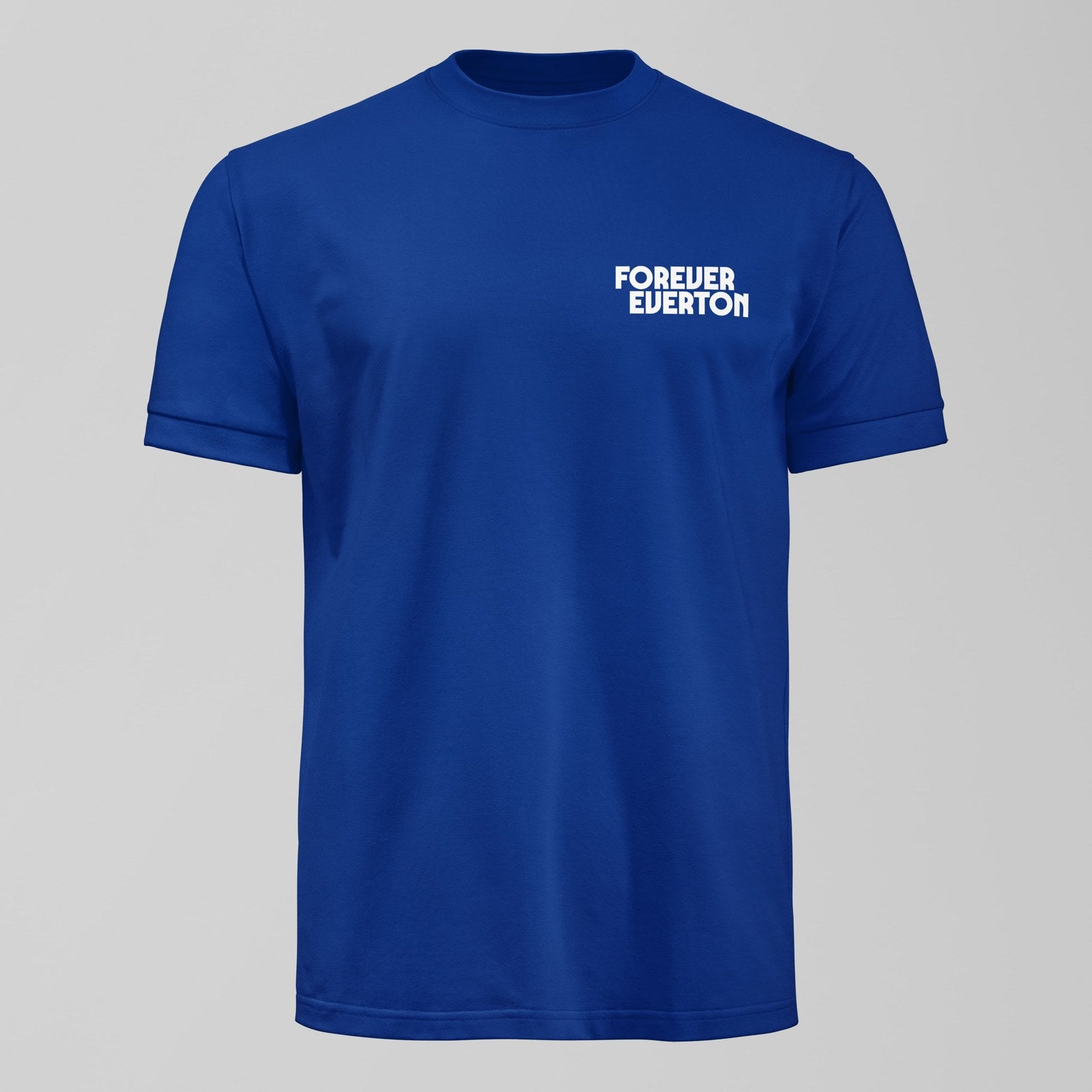Dark Forever Everton Small Logo White Design T-Shirt