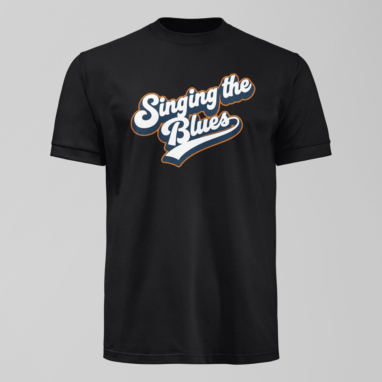 Singing The Blues T-Shirt, alternate view. An Everton fan design by Forever Everton.