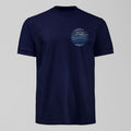 Royal Blue Mersey Small Design T-Shirt, alternate view. An Everton fan design by Forever Everton.