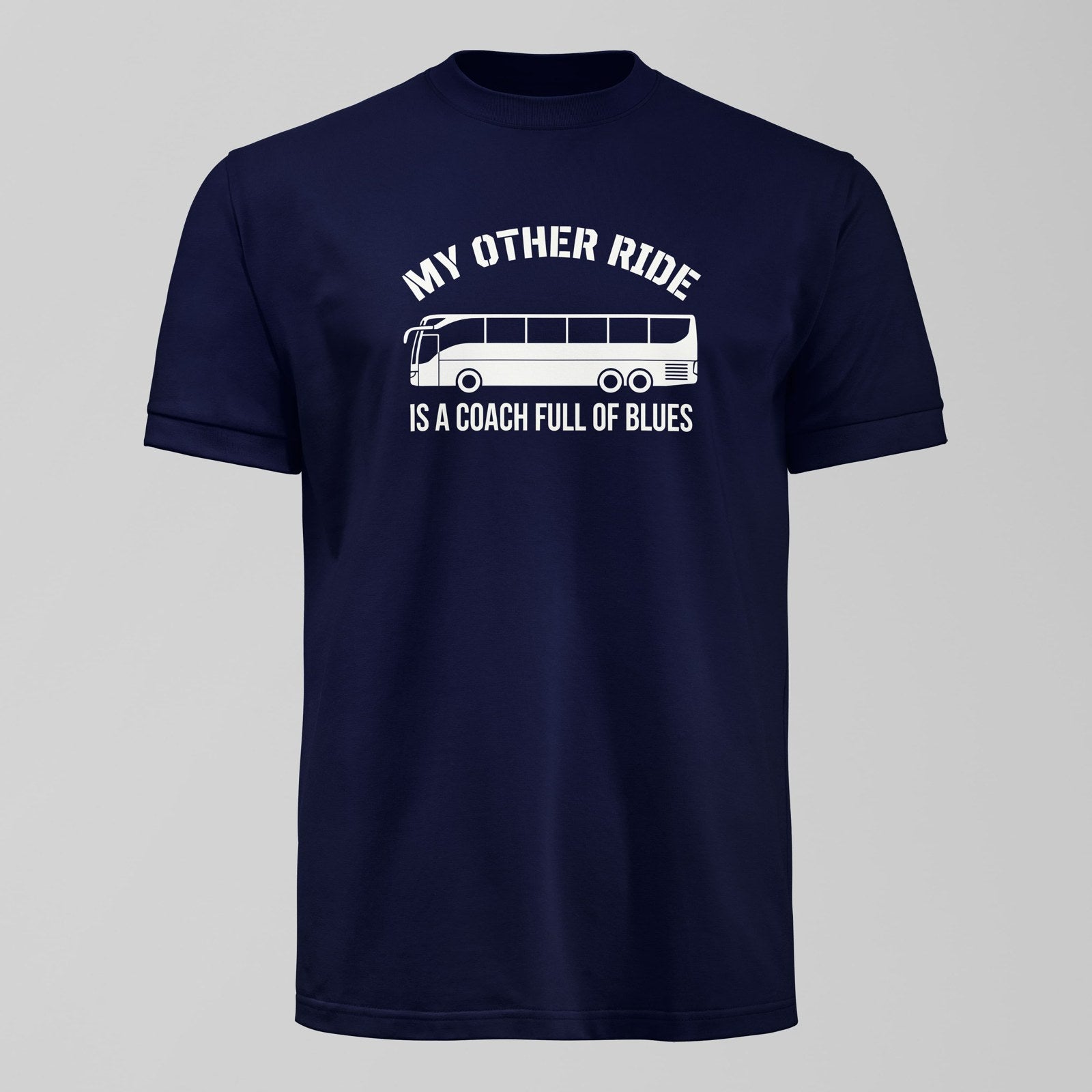 My Other Ride T-Shirt, alternate view. An Everton fan design by Forever Everton.