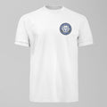 ESCEM - Small Logo White T-Shirt. An Everton fan design by Forever Everton.