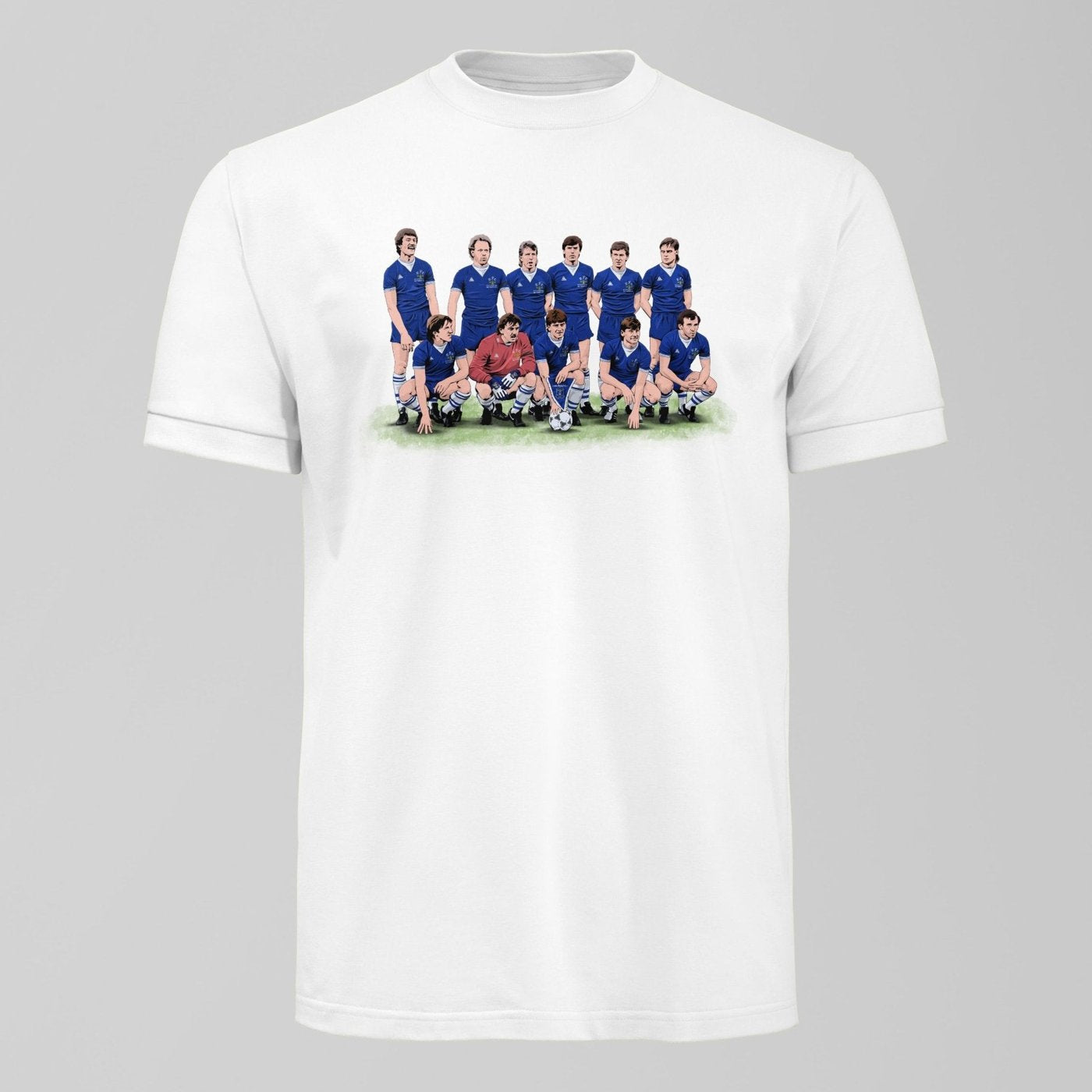 Everton 1985 ECWC Final Lineup T-shirt