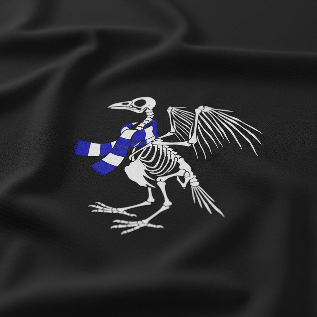 Print close-up on premium cotton. Goodison Pigeon T-Shirt. Forever Everton.