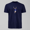 Derek Mountfield 1985 Legend T-Shirt, alternate view. An Everton fan design by Forever Everton.
