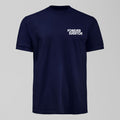 Dark Forever Everton Small Logo White Design T-Shirt, alternate view. An Everton fan design by Forever Everton.