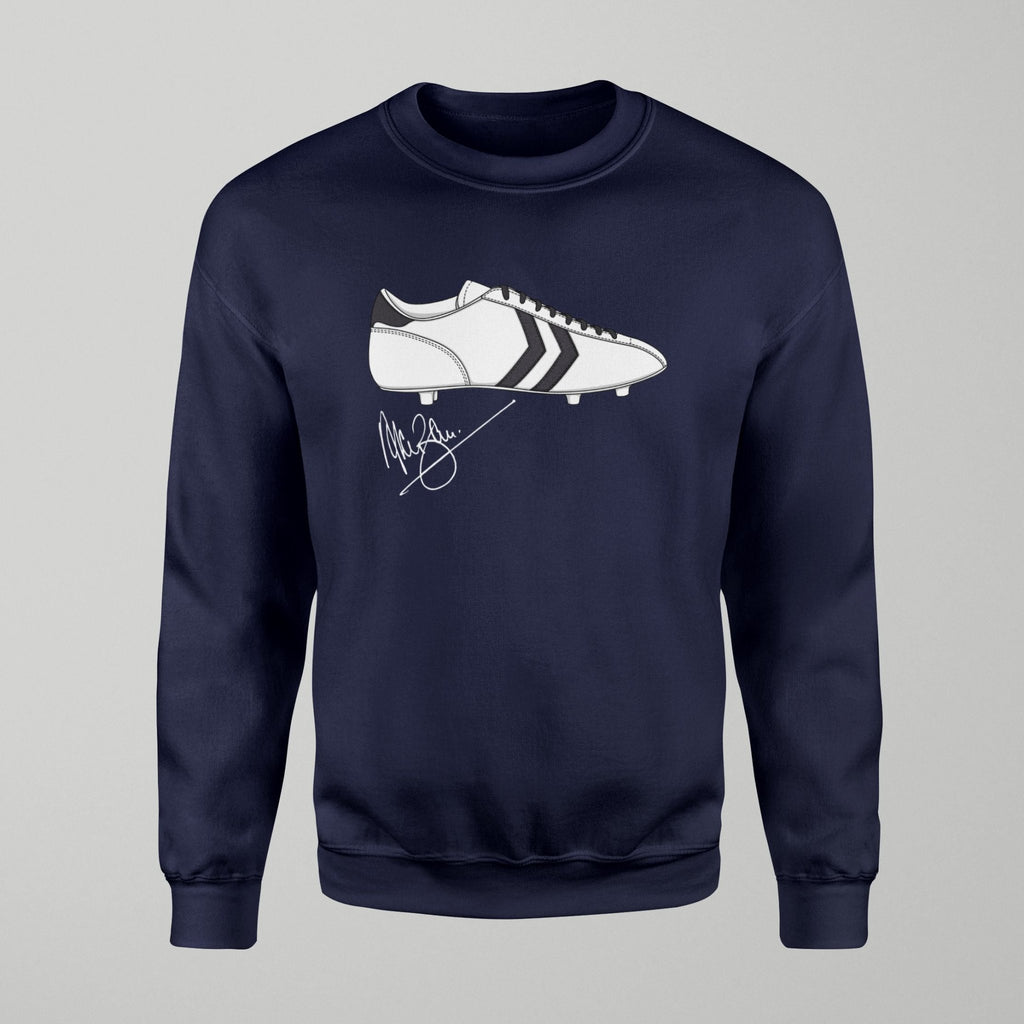 Everton Alan Ball's Famous White Boots Jumper in Navy by Forever Everton