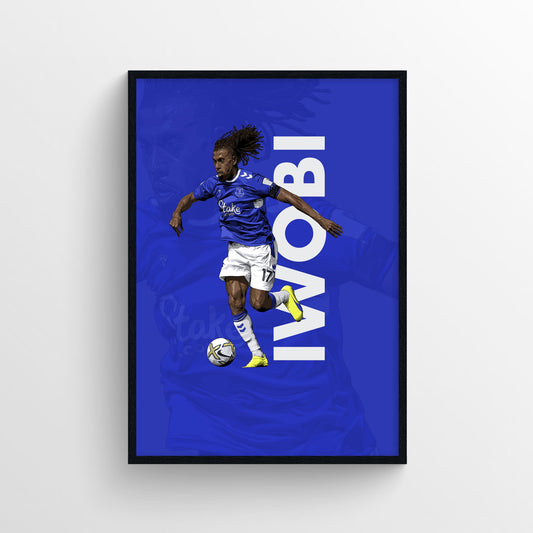 Alex Iwobi Print - 22/23 Season First XI - Forever Everton