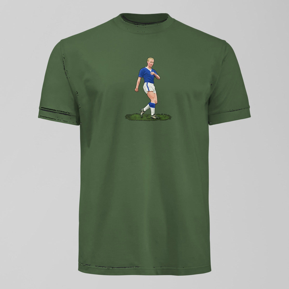 Alex Young Golden Vision T-Shirt in Green by Forever Everton