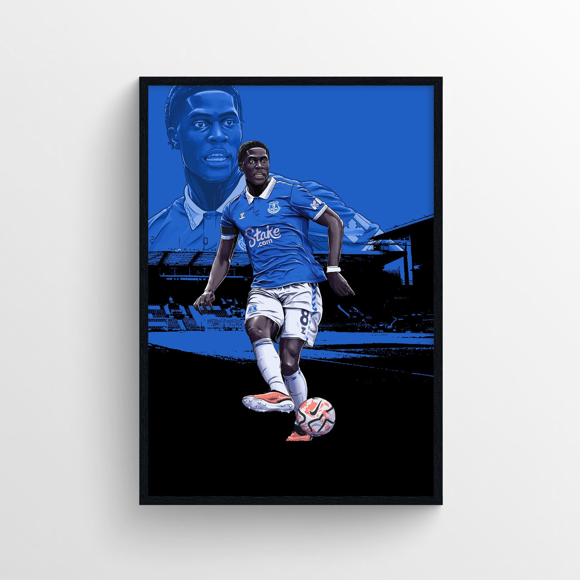 Amadou Onana Everton Print - 23/24 Season - Forever Everton