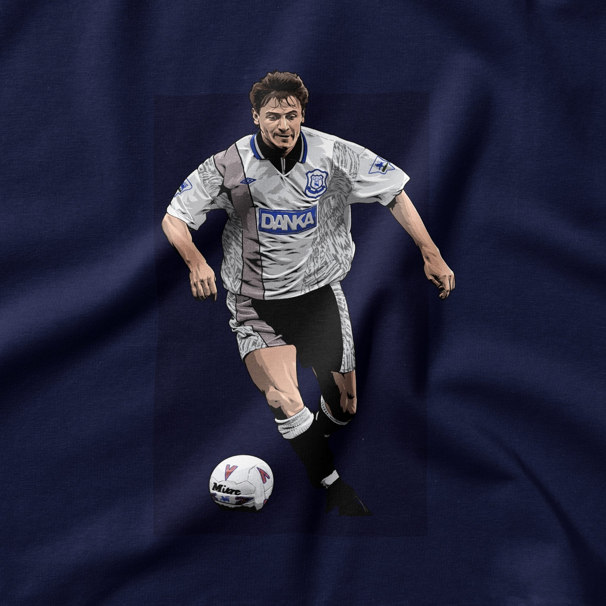 Andrei Kanchelskis Flying Russian T-Shirt - Forever Everton
