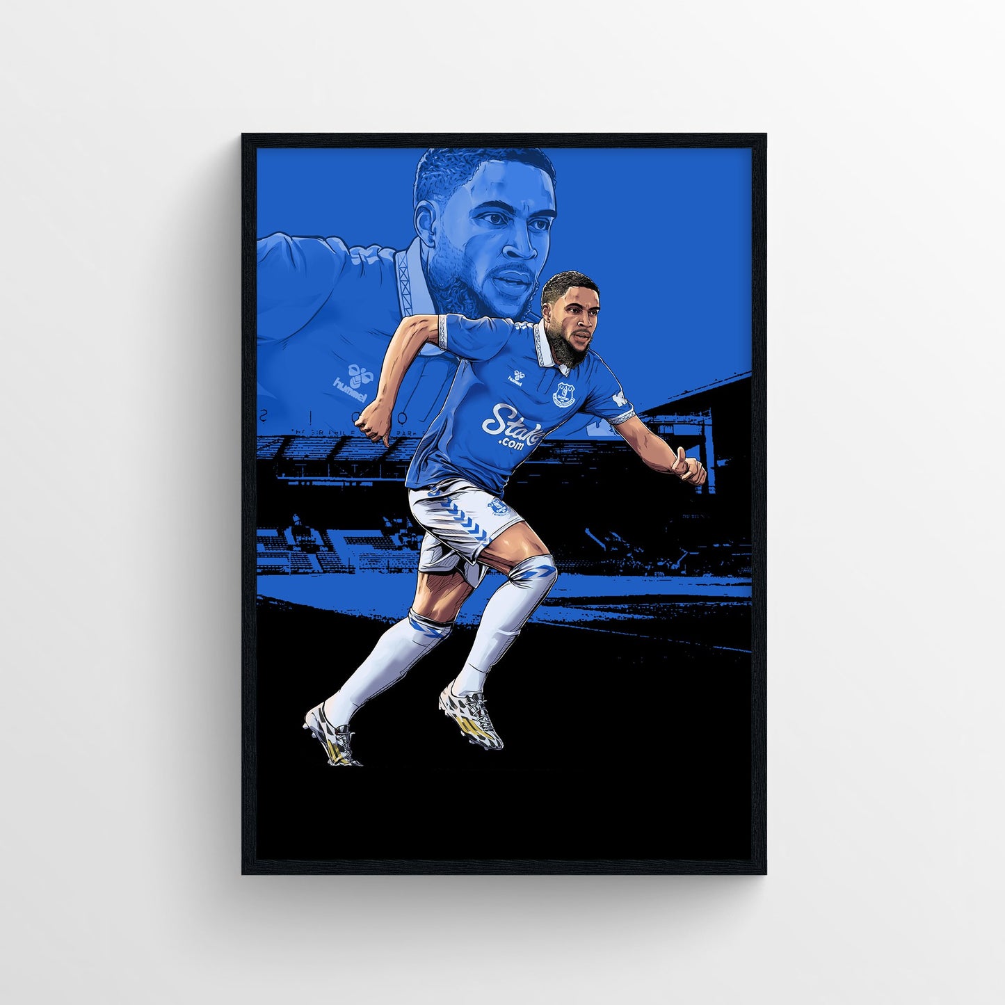 Arnaut Danjuma Everton Print - 23/24 Season - Forever Everton