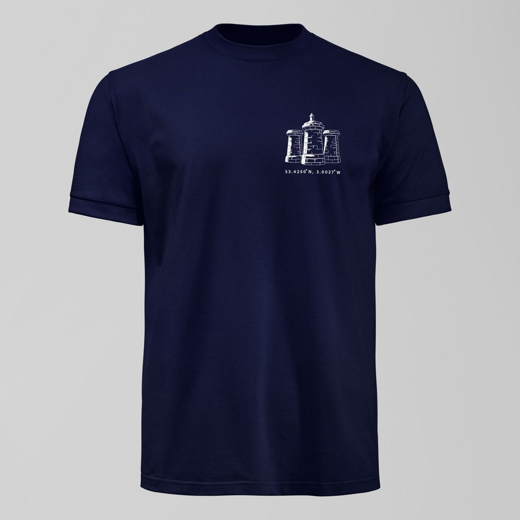 Bramley Moore Gates Small Design T-Shirt. An Everton fan design by Forever Everton.