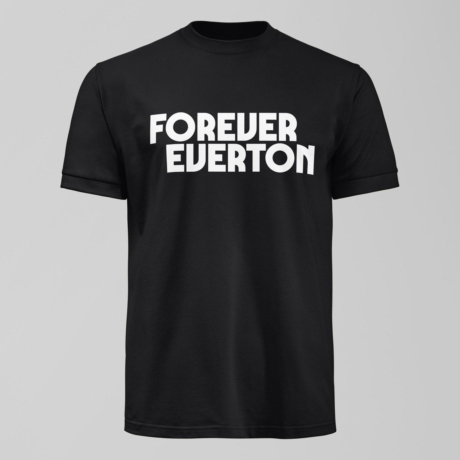 Dark Forever Everton Large Logo White Design T-Shirt