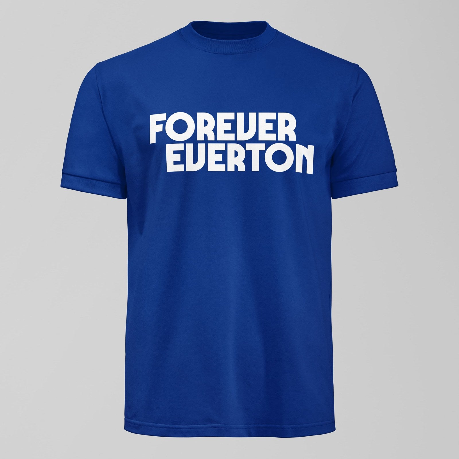 Dark Forever Everton Large Logo White Design T-Shirt