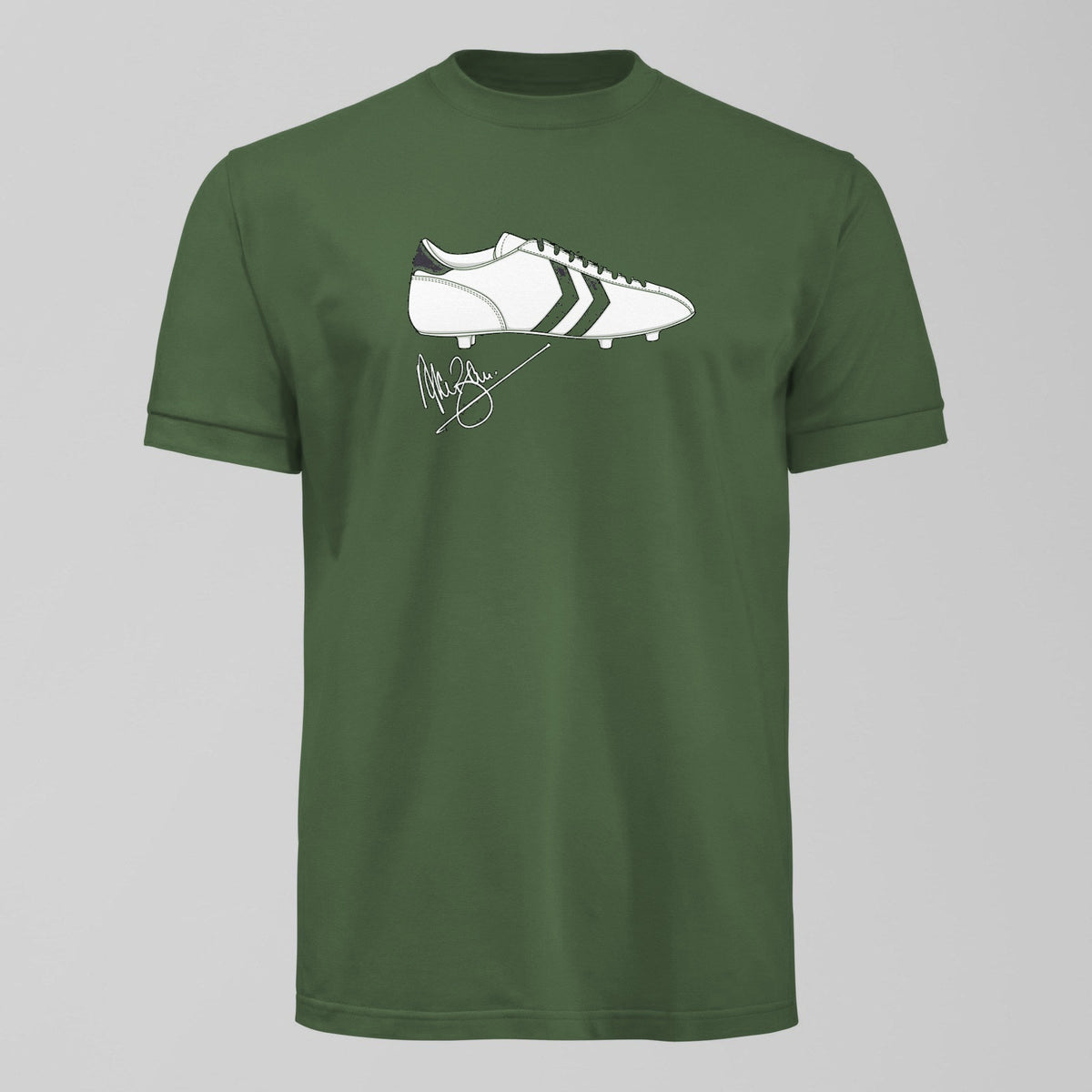 Alan Ball's Famous White Boots T-Shirt in Green by Forever Everton