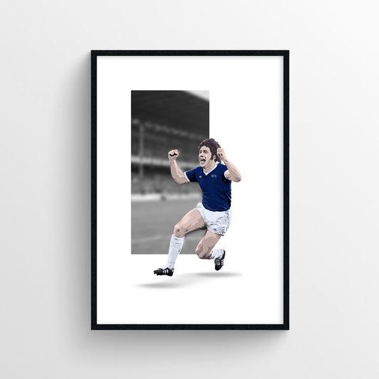 Bob Latchford Everton Print - 30 Goals - Forever Everton