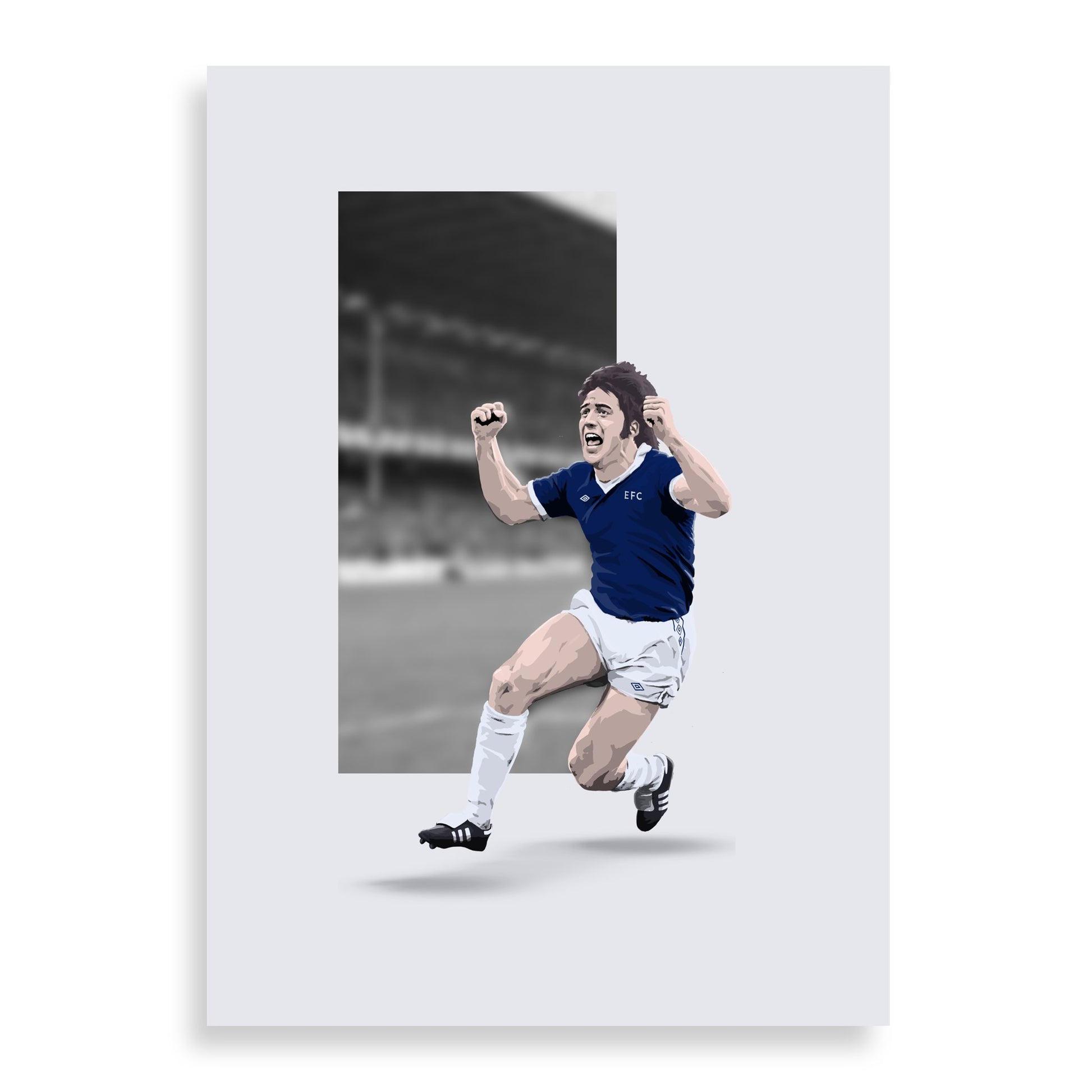 Bob Latchford Everton Print - 30 Goals - Forever Everton