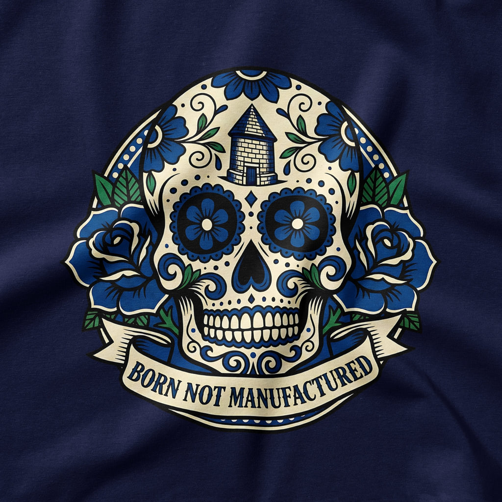Born Not Manufactured T-Shirt - Forever Everton