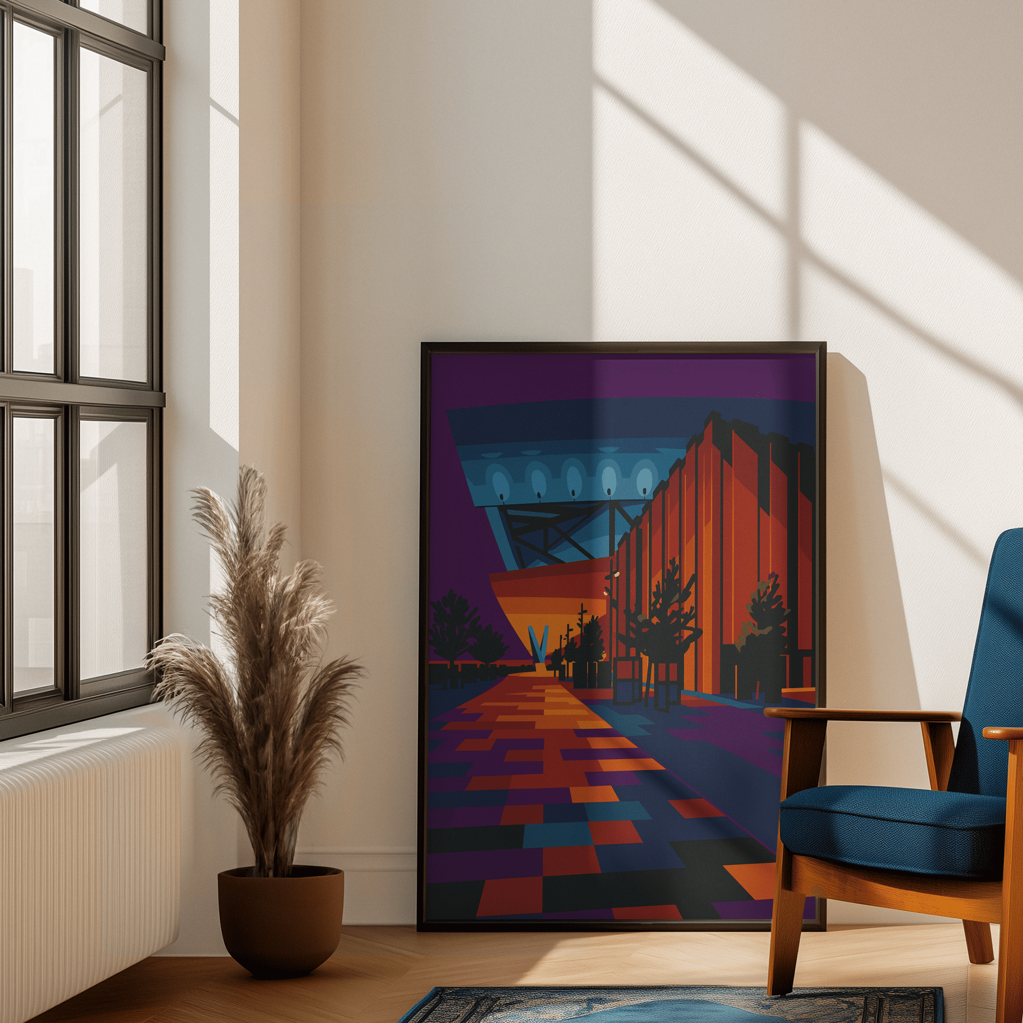 Bramley - Moore Abstract Matchday Walk Print - Forever Everton