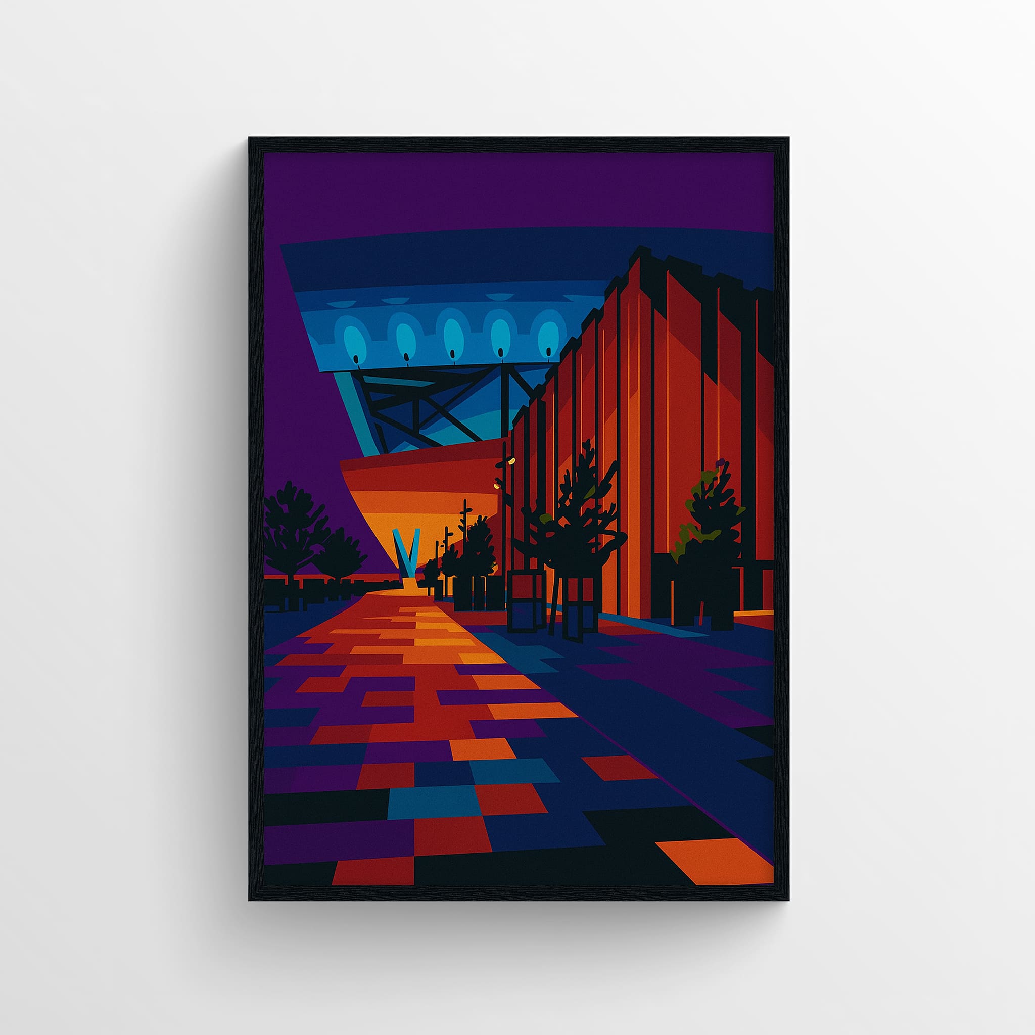 Bramley - Moore Abstract Matchday Walk Print - Forever Everton