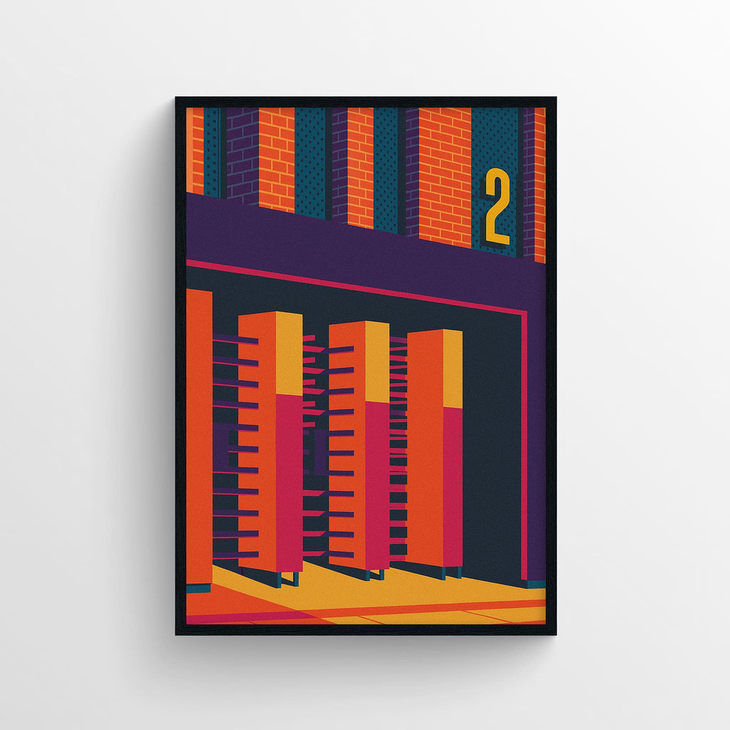 Bramley - Moore Abstract Through the Turnstiles Print - Forever Everton