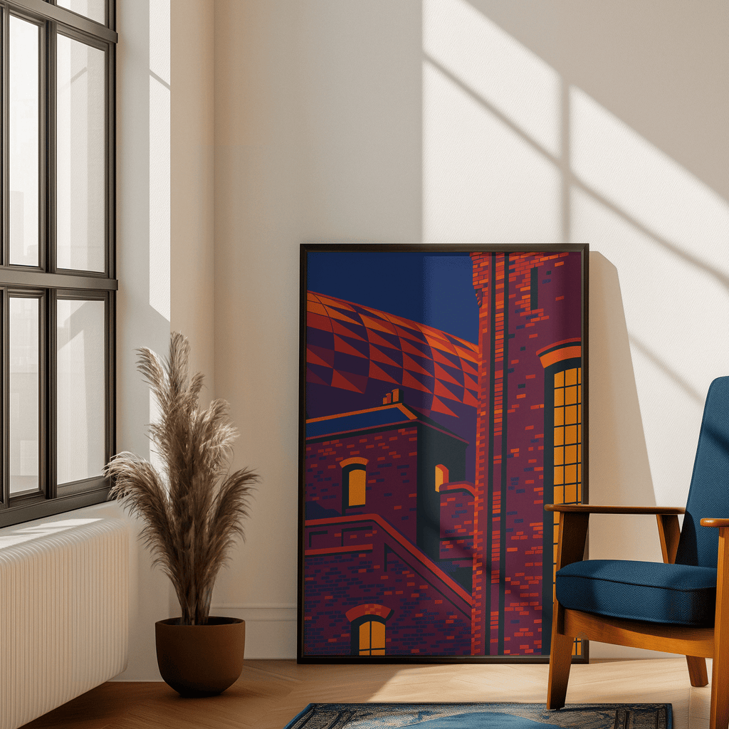 Bramley - Moore Abstract Where Past Meets Future Print - Forever Everton