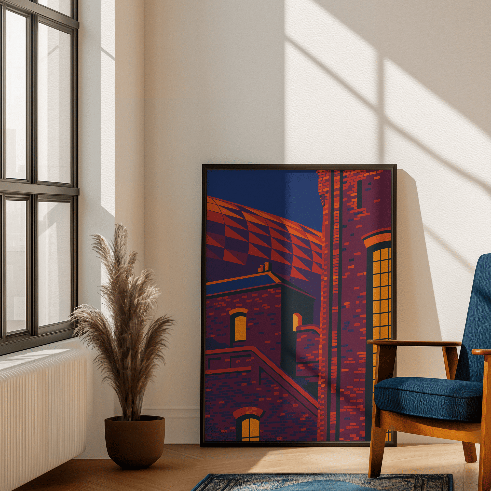 Bramley - Moore Abstract Where Past Meets Future Print - Forever Everton