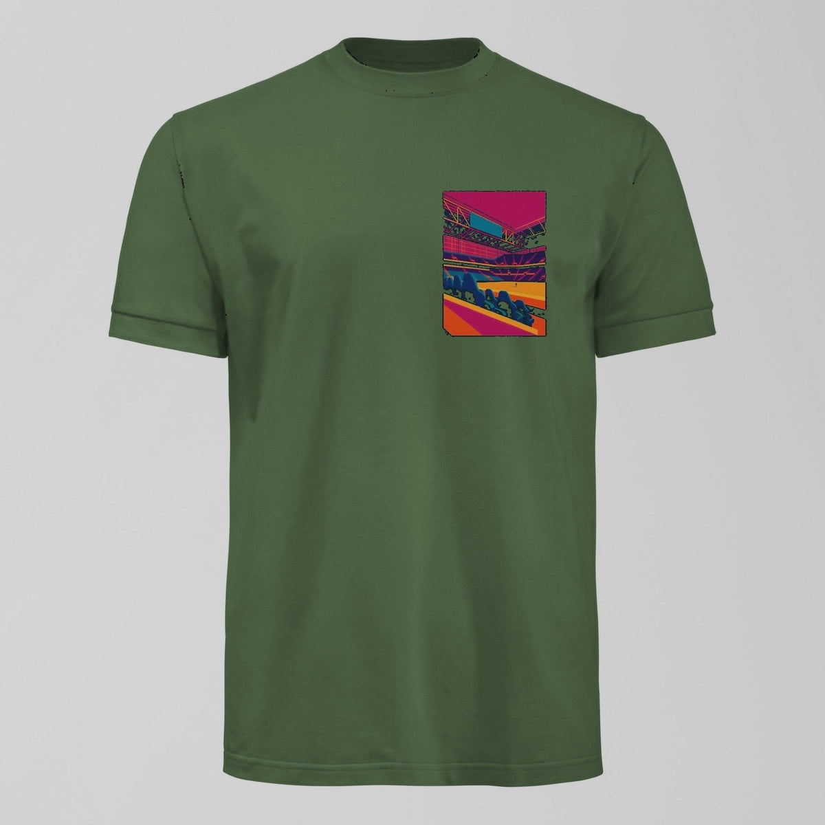 Bramley Moore at Dugout T-Shirt in Green by Forever Everton