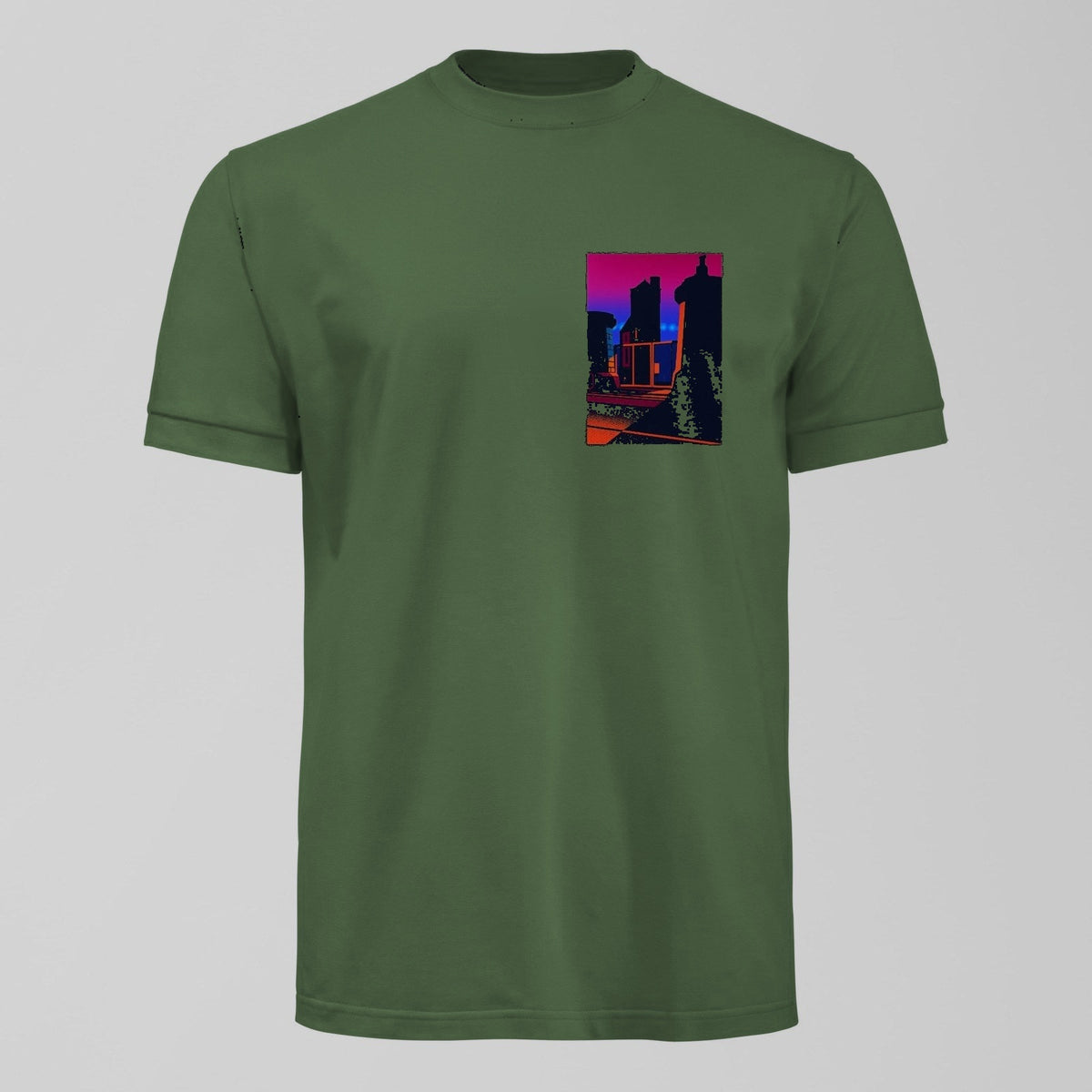 Bramley Moore at Twighlight T-Shirt in Green by Forever Everton
