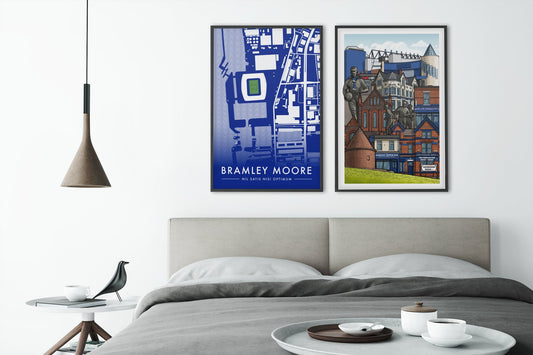 Bramley Moore Map & Matchday Prints Bundle - Forever Everton