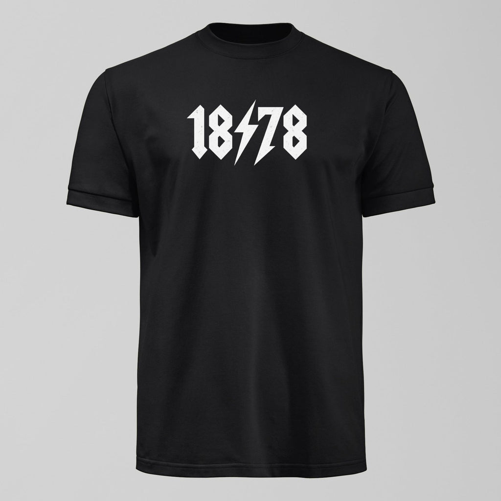 1878 Rock T-Shirt, alternate view. An Everton fan design by Forever Everton.