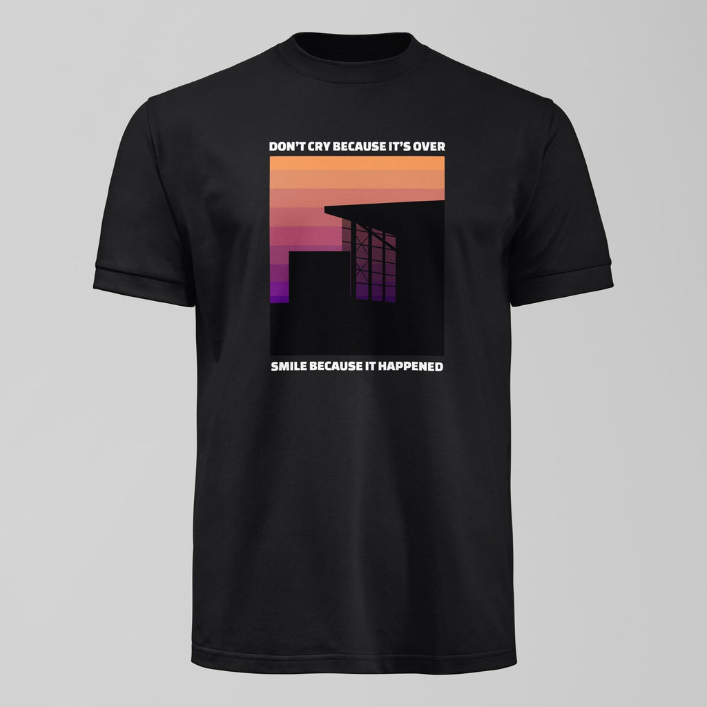 Goodison Park Smile Because It Happened T-Shirt, alternate view. An Everton fan design by Forever Everton.