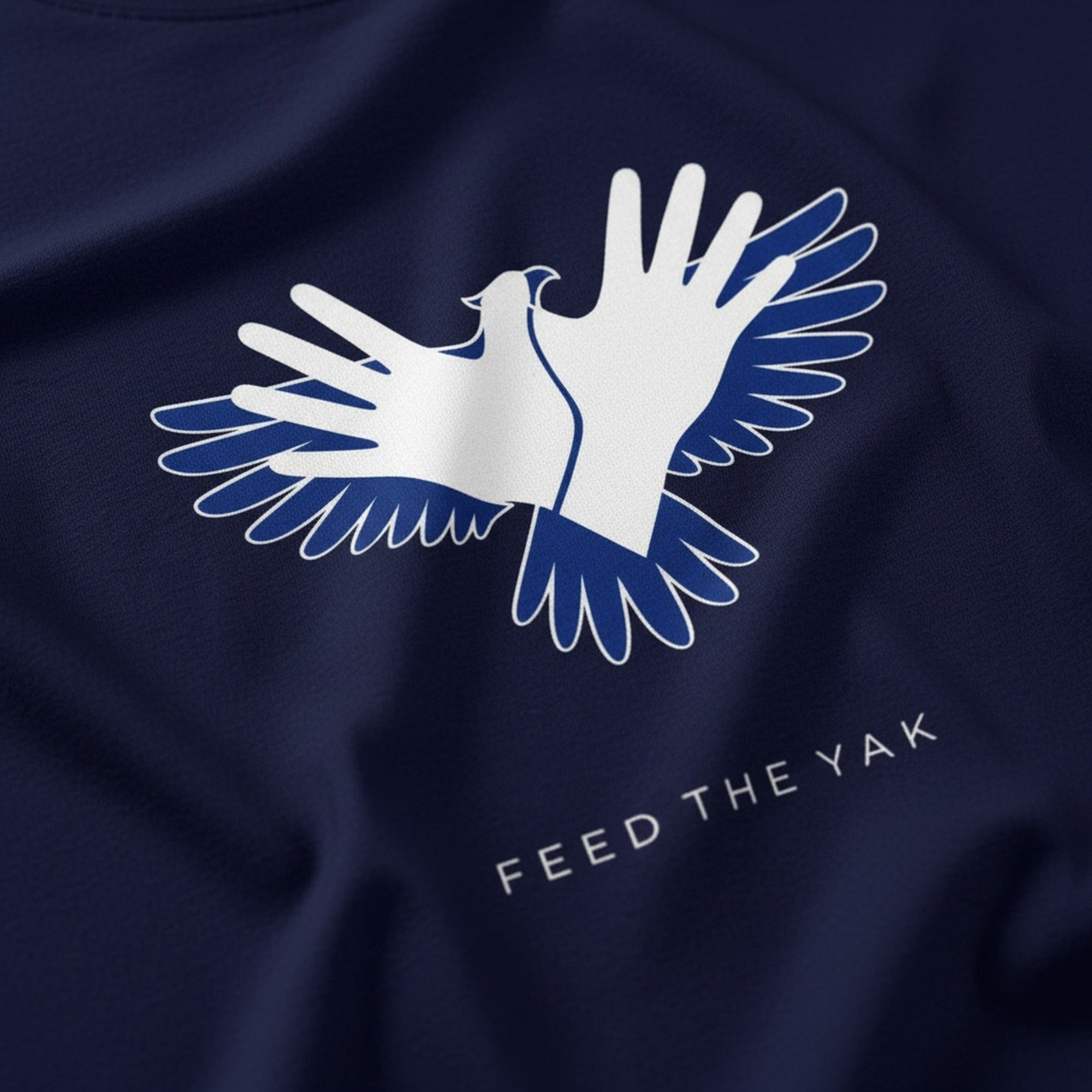 Print close-up on premium cotton. Feed The Yak T-Shirt. Forever Everton.