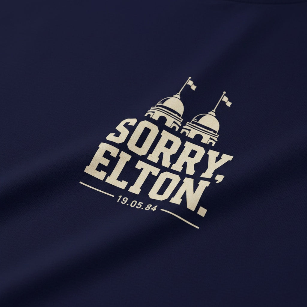 Sorry, Elton Everton T-Shirt print close-up on the fabric
